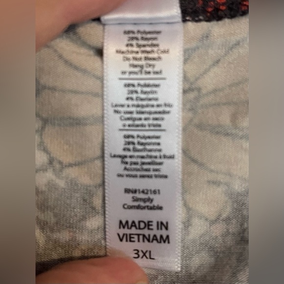 Lularoe Classic shirt top 3xl cute flower top - Picture 4 of 5